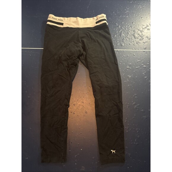 Victoria's Secret Pants - Victoria Secret Pink Dog Black And White Yoga Pants L